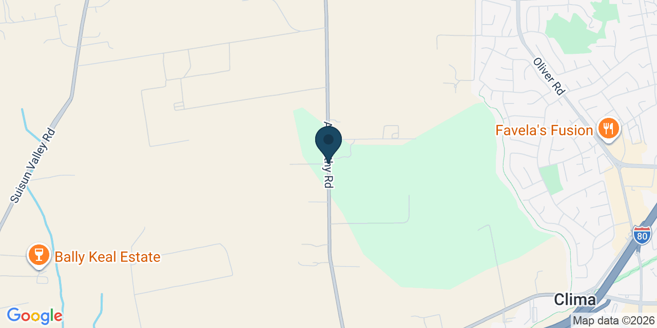 Map showing Solano County, CA