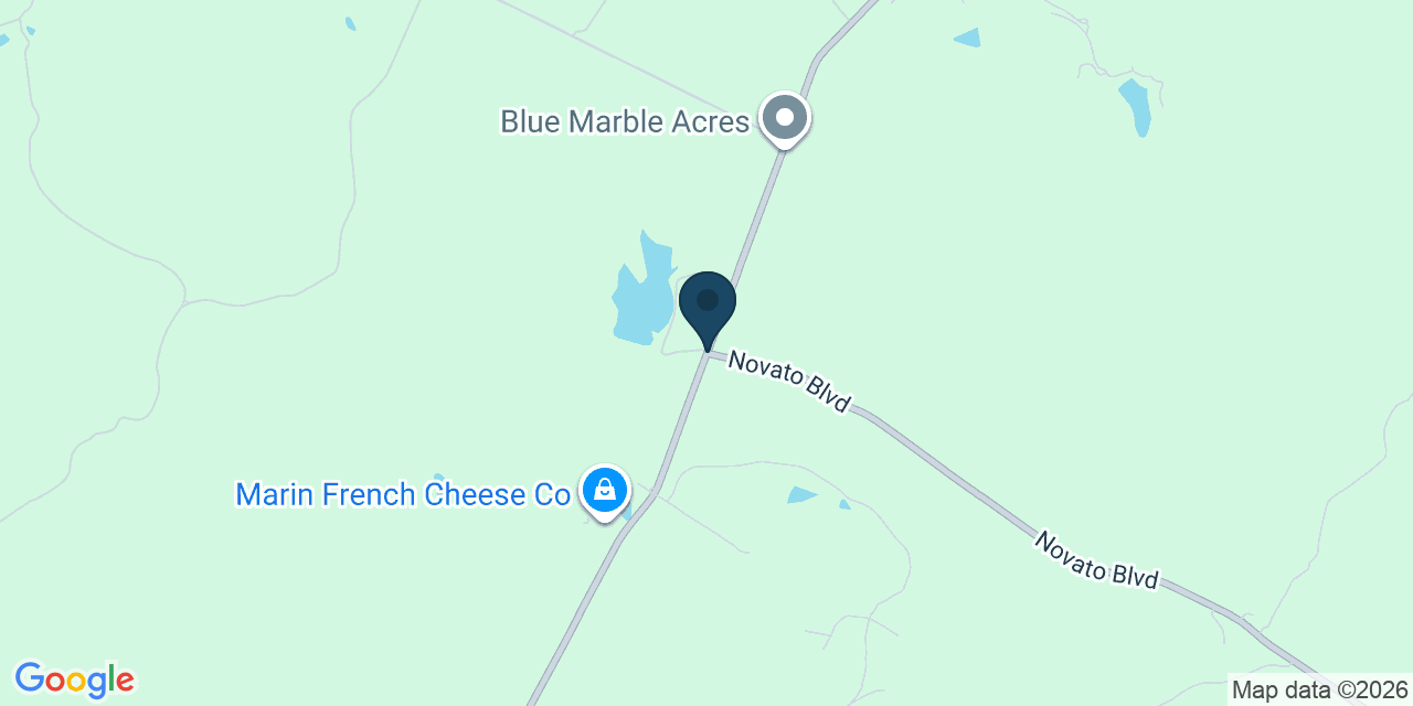 Map showing Marin County, CA