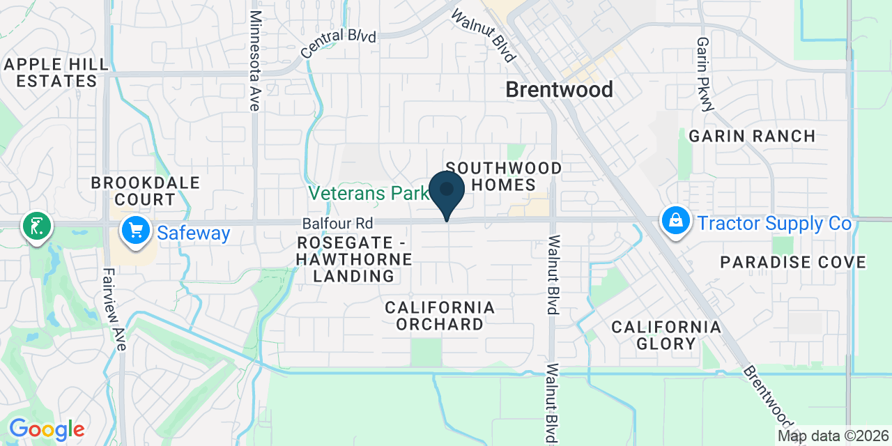 Map showing Contra Costa County, CA