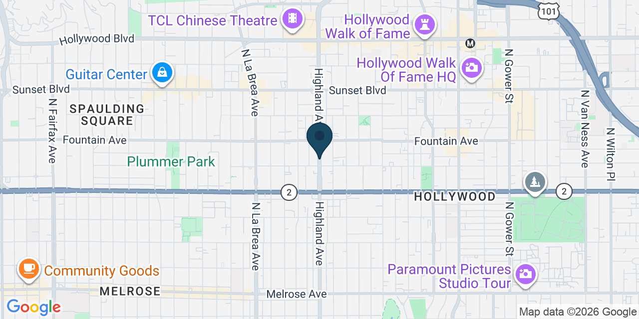 Map showing Los Angeles, Los Angeles County, CA