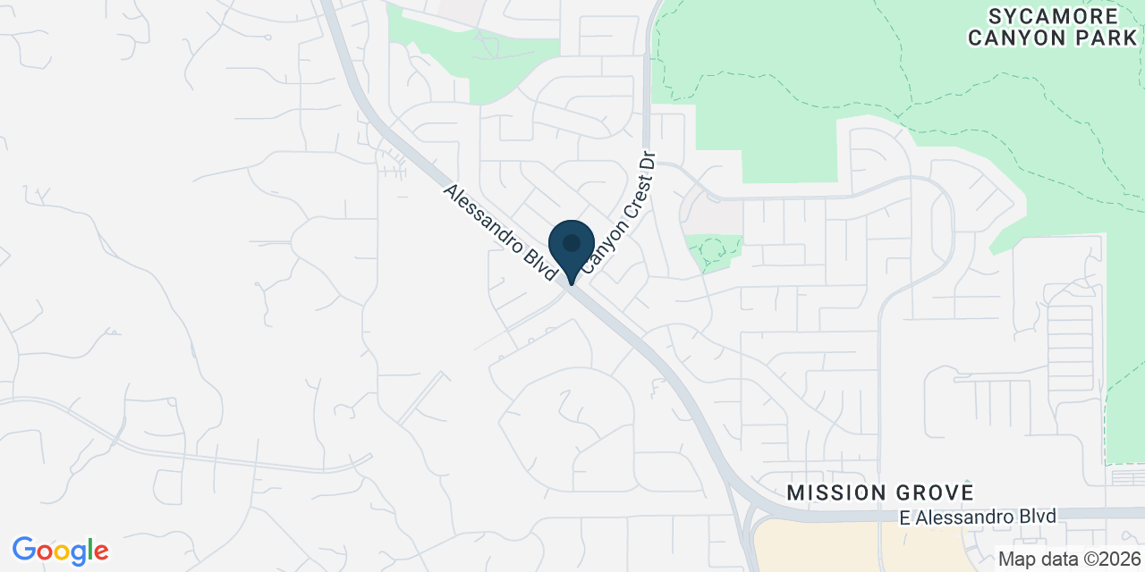Map showing Riverside, Riverside County, CA