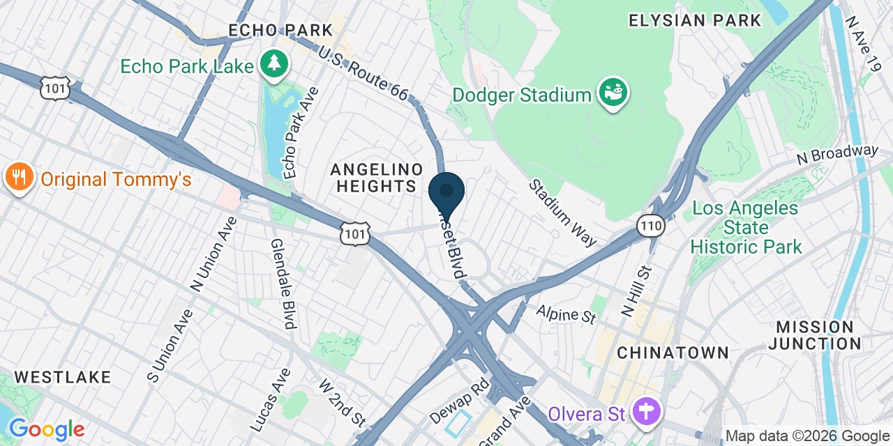 Map showing Los Angeles, Los Angeles County, CA