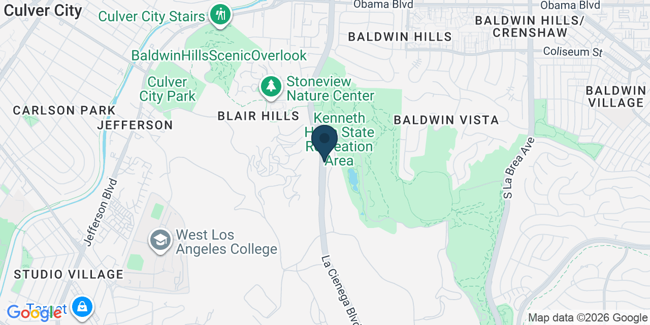 Map showing Los Angeles, Los Angeles County, CA