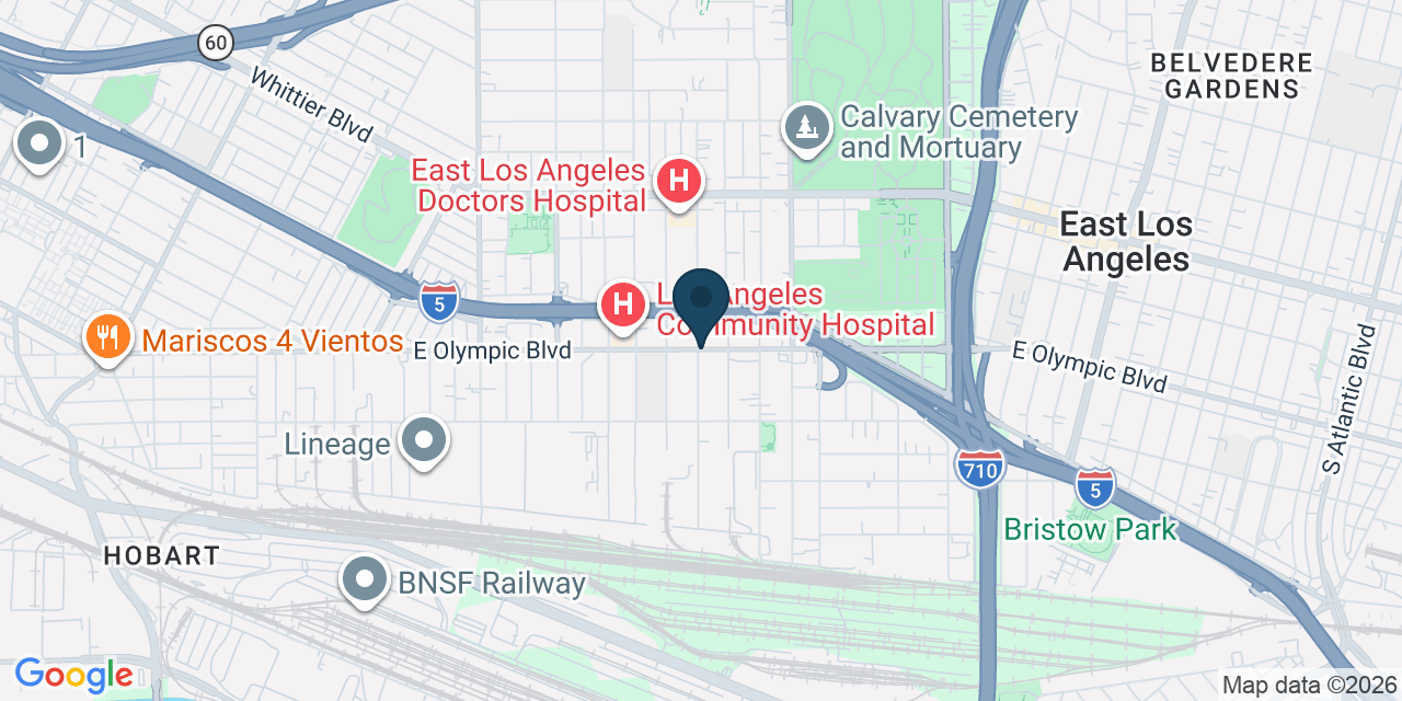Map showing Los Angeles, Los Angeles County, CA