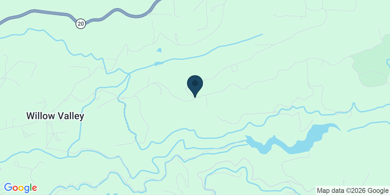 Map showing Nevada County, CA