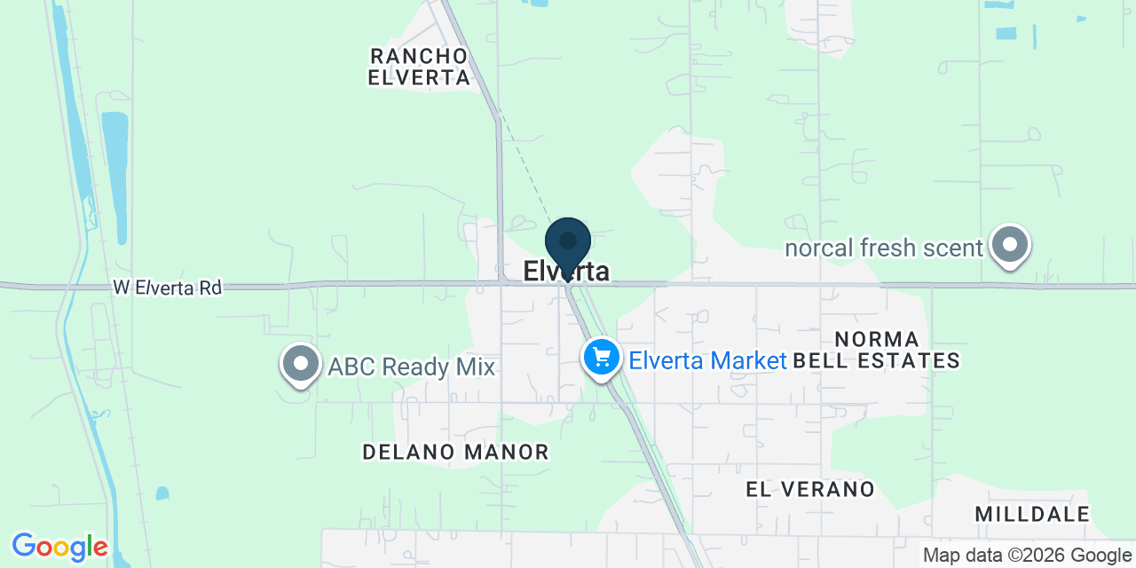 Map showing Elverta, Sacramento County, CA