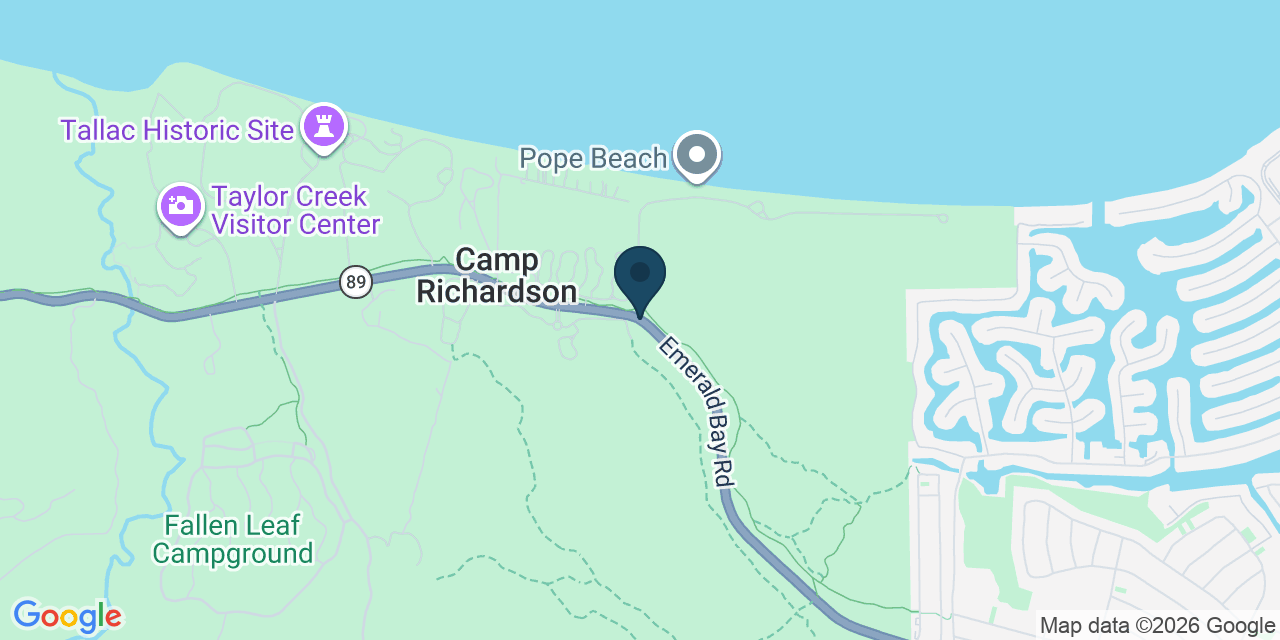 Map showing El Dorado County, CA