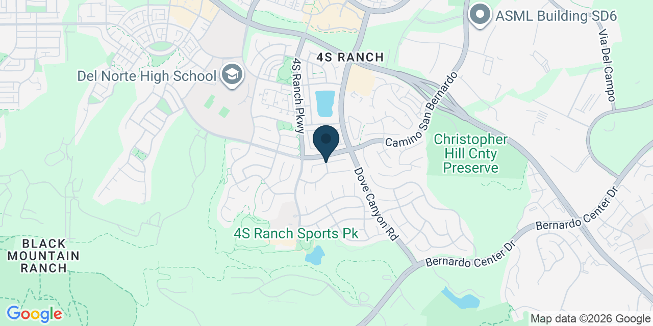 Map showing 4S Ranch, San Diego County, CA