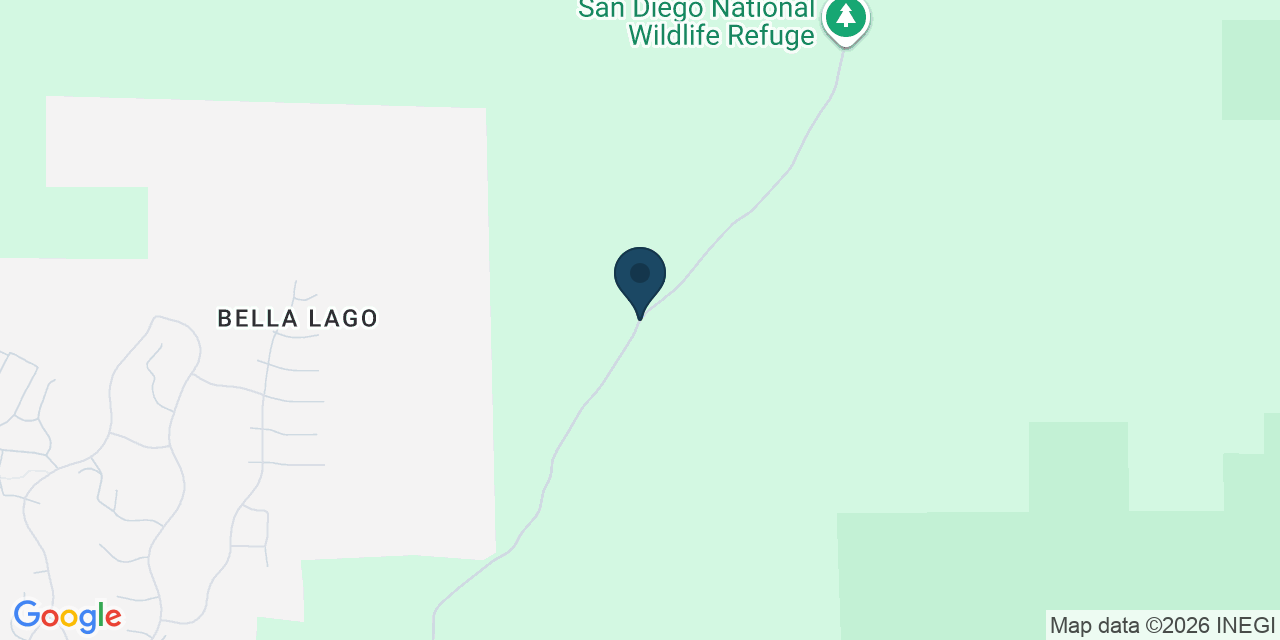 Map showing San Diego County, CA