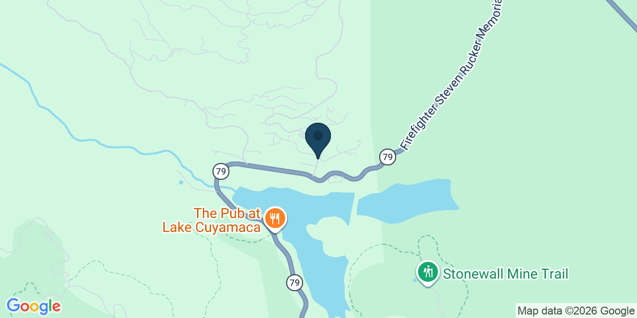 Map showing San Diego County, CA