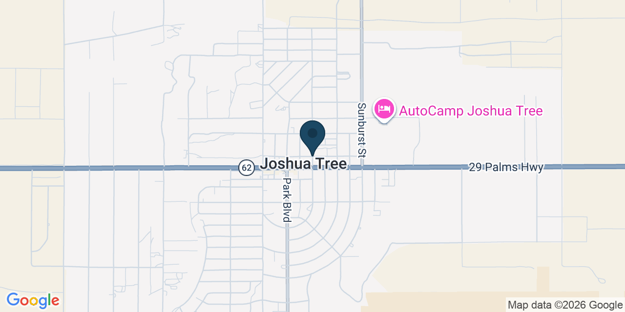 Map showing Joshua Tree, San Bernardino County, CA