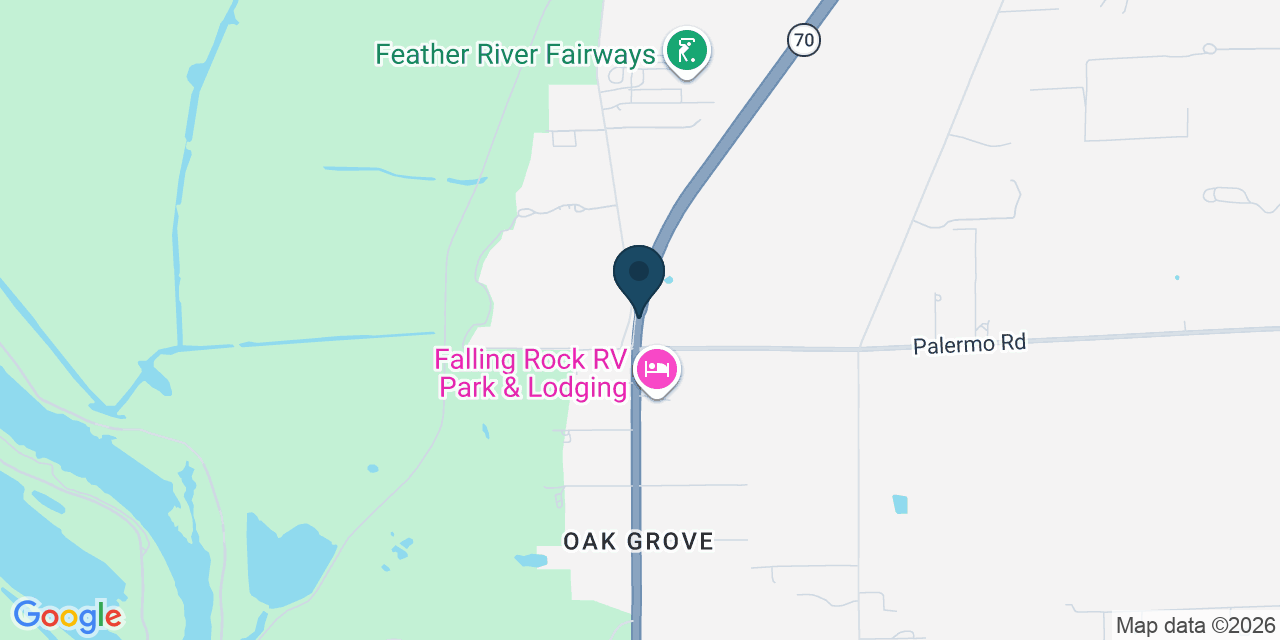 Map showing Oroville, Butte County, CA