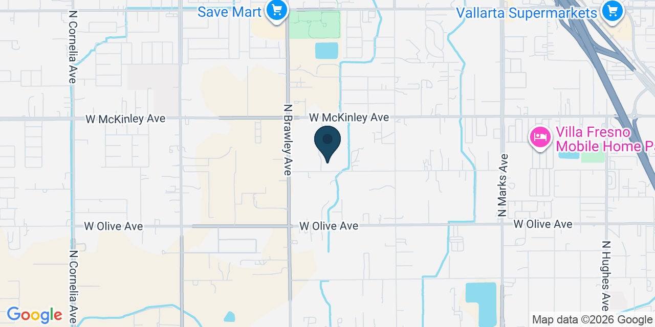 Map showing Fresno, Fresno County, CA