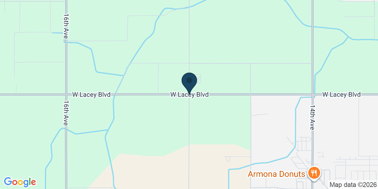 Map showing Kings County, CA