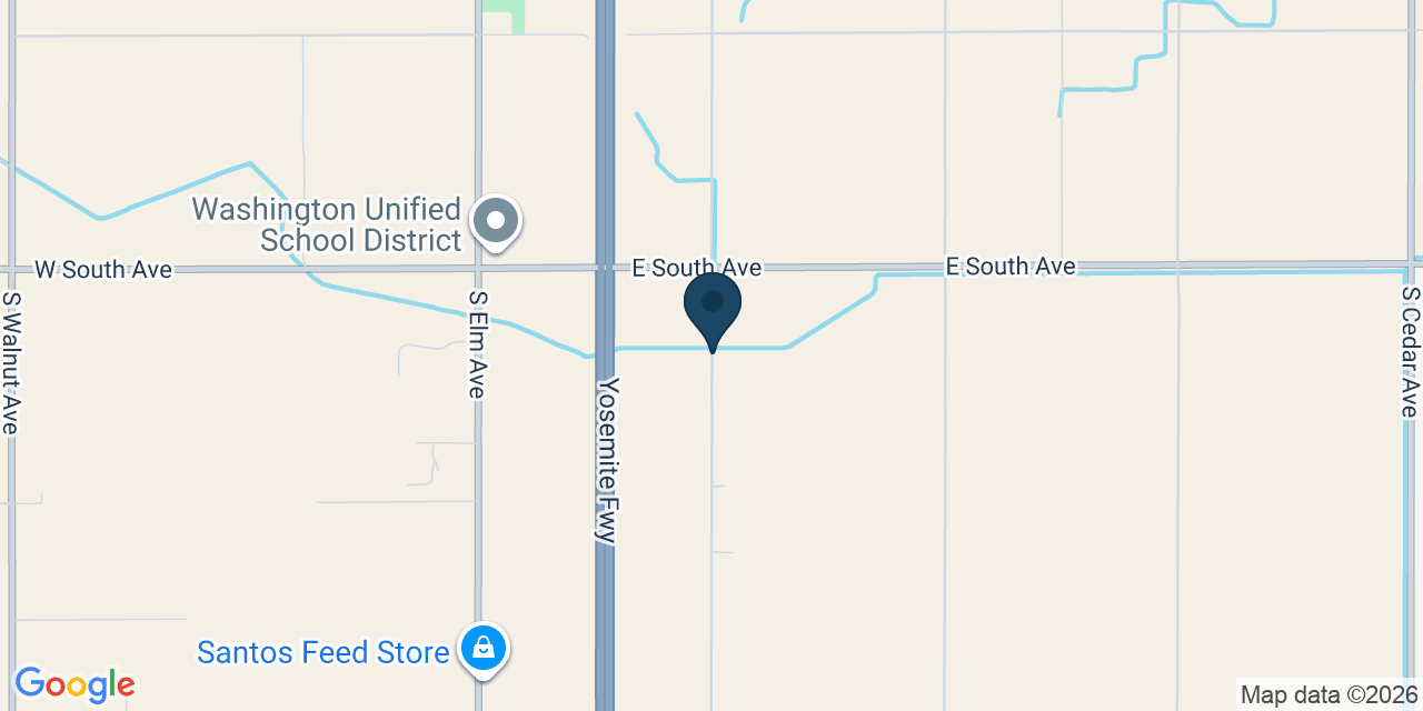 Map showing Fresno County, CA