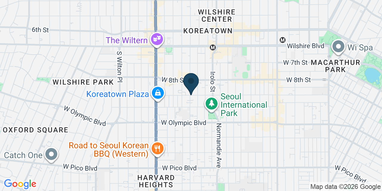 Map showing Los Angeles, Los Angeles County, CA