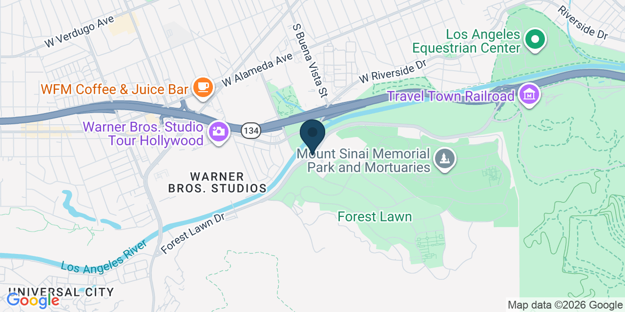 Map showing Los Angeles, Los Angeles County, CA