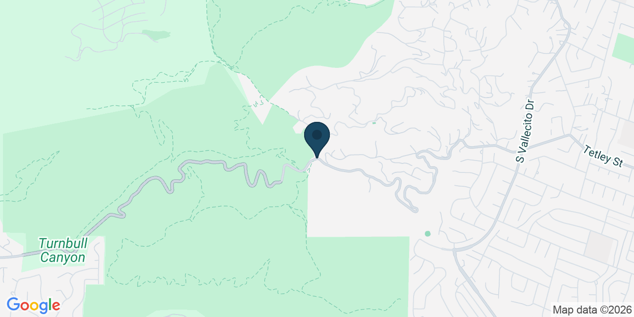 Map showing Hacienda Heights, Los Angeles County, CA