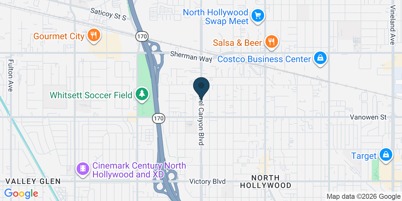 Map showing Los Angeles, Los Angeles County, CA