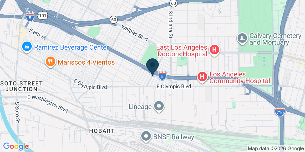 Map showing Los Angeles, Los Angeles County, CA