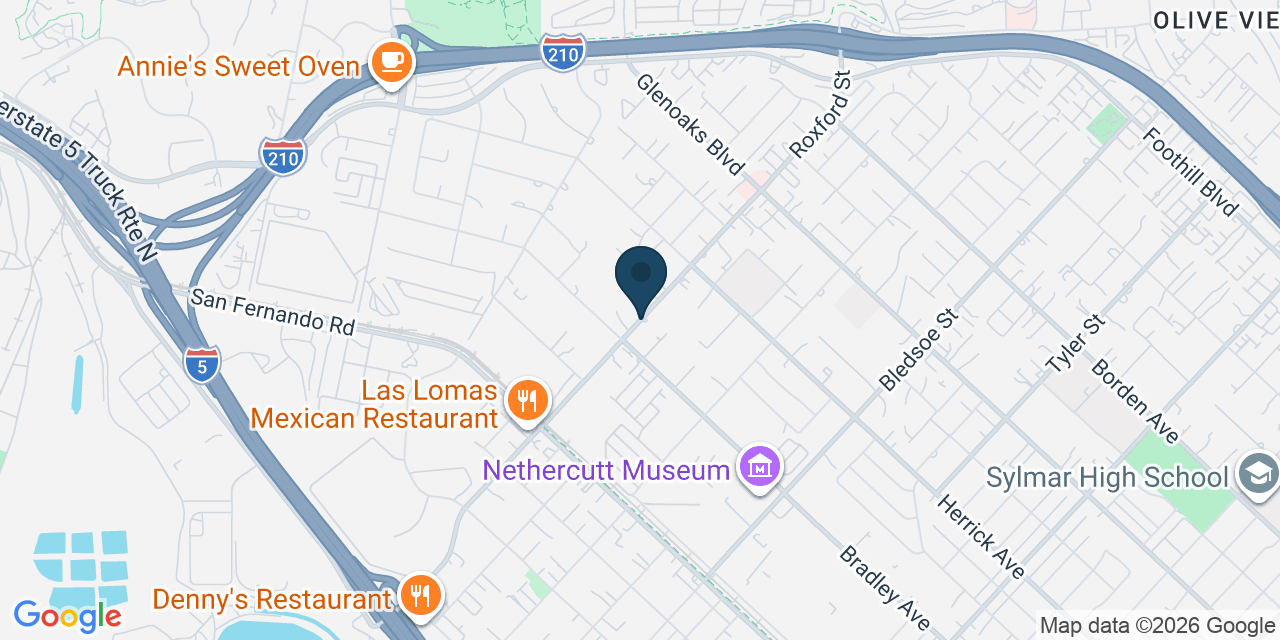 Map showing Los Angeles, Los Angeles County, CA
