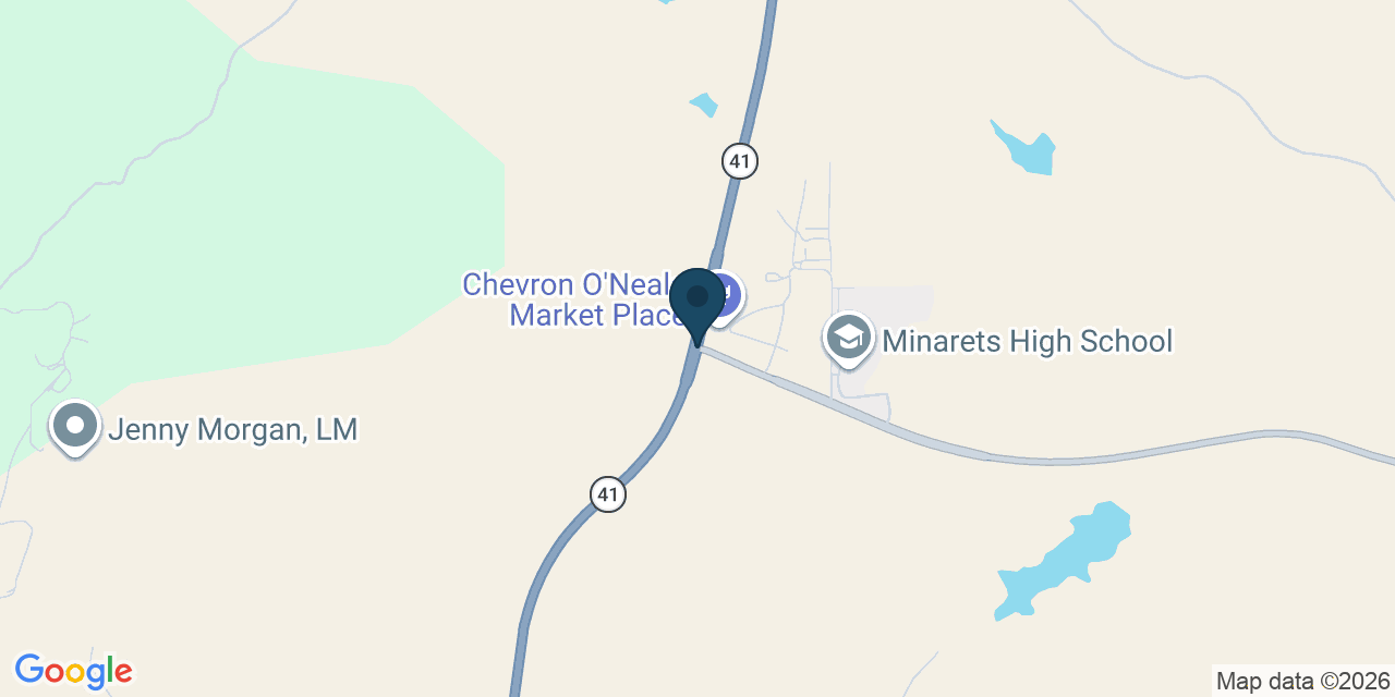 Map showing Madera County, CA