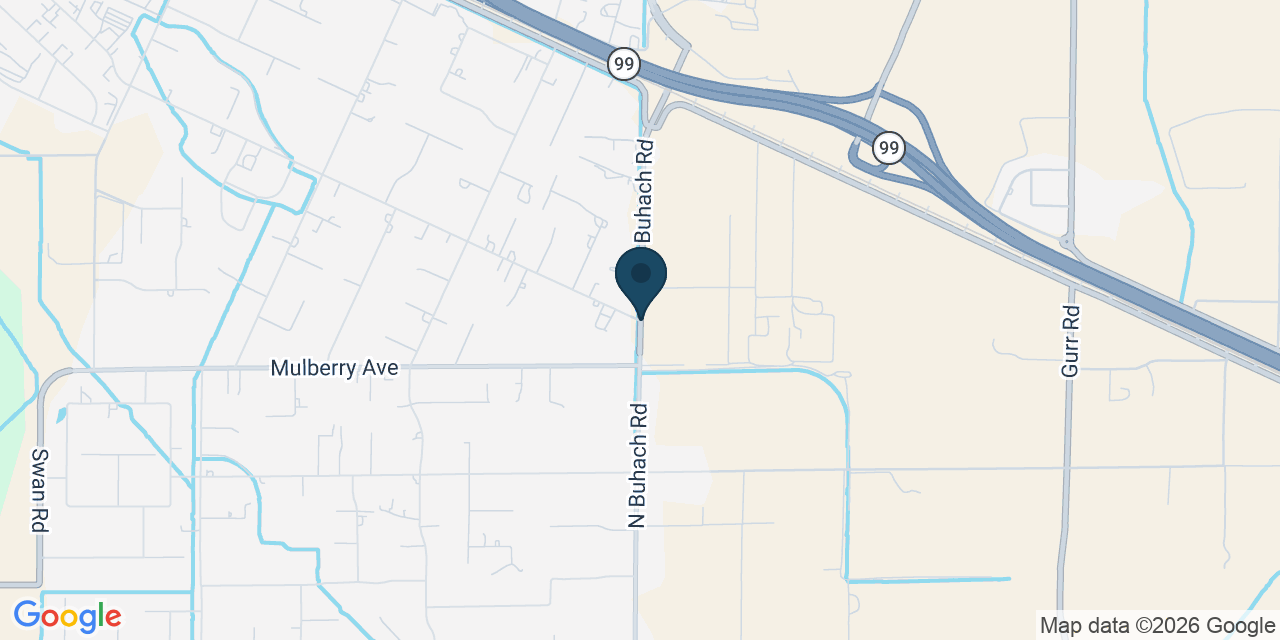 Map showing Merced County, CA