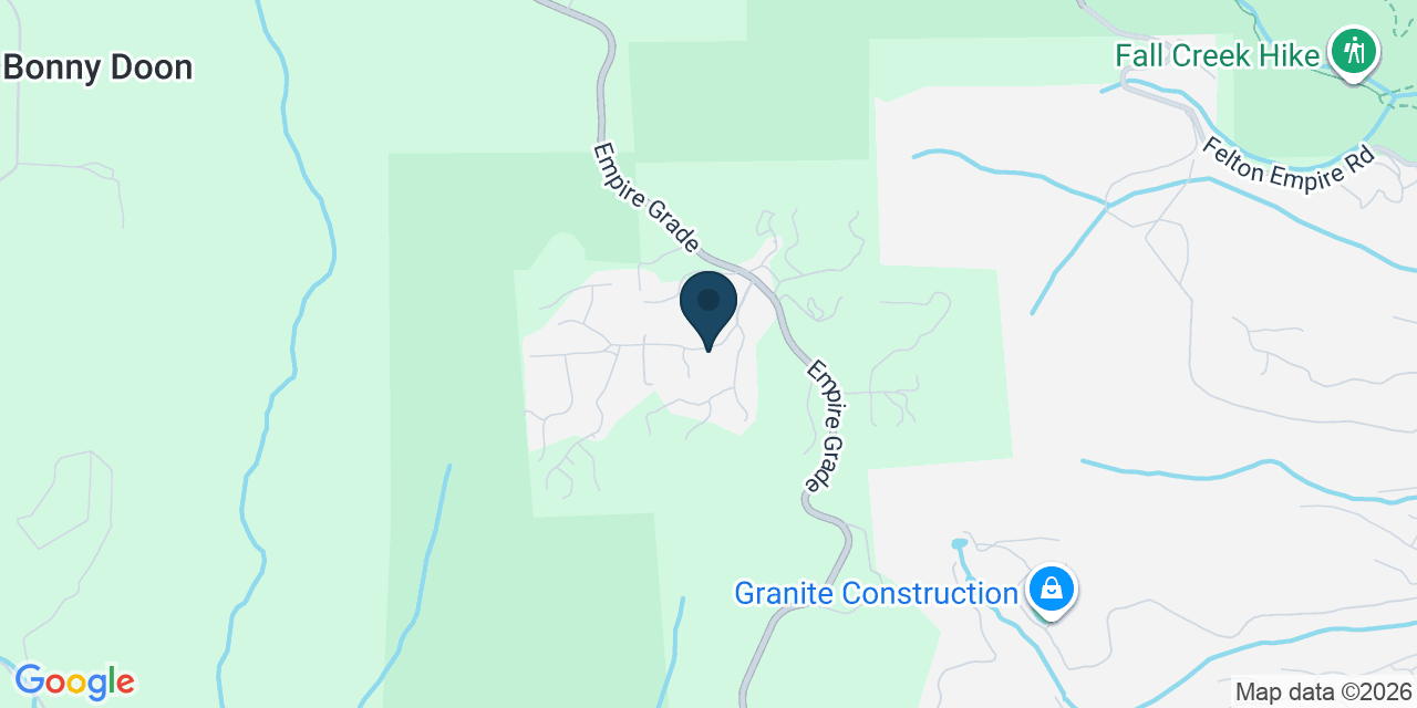 Map showing Bonny Doon, Santa Cruz County, CA