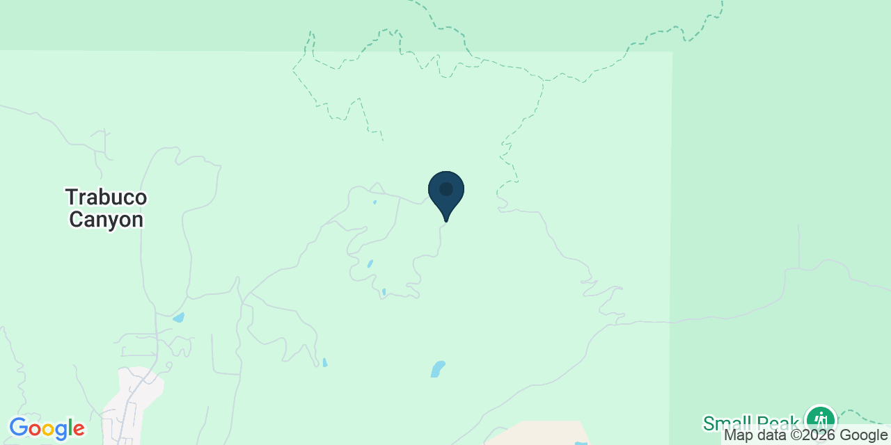 Map showing Trabuco Canyon, Orange County, CA