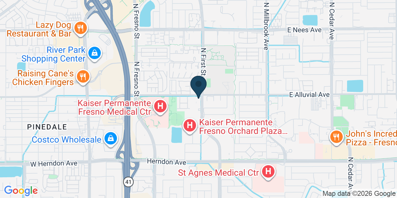 Map showing Fresno, Fresno County, CA