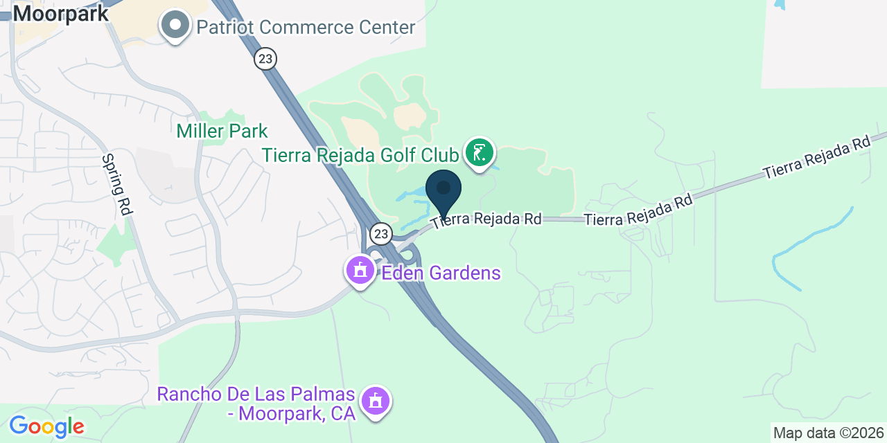 Map showing Ventura County, CA