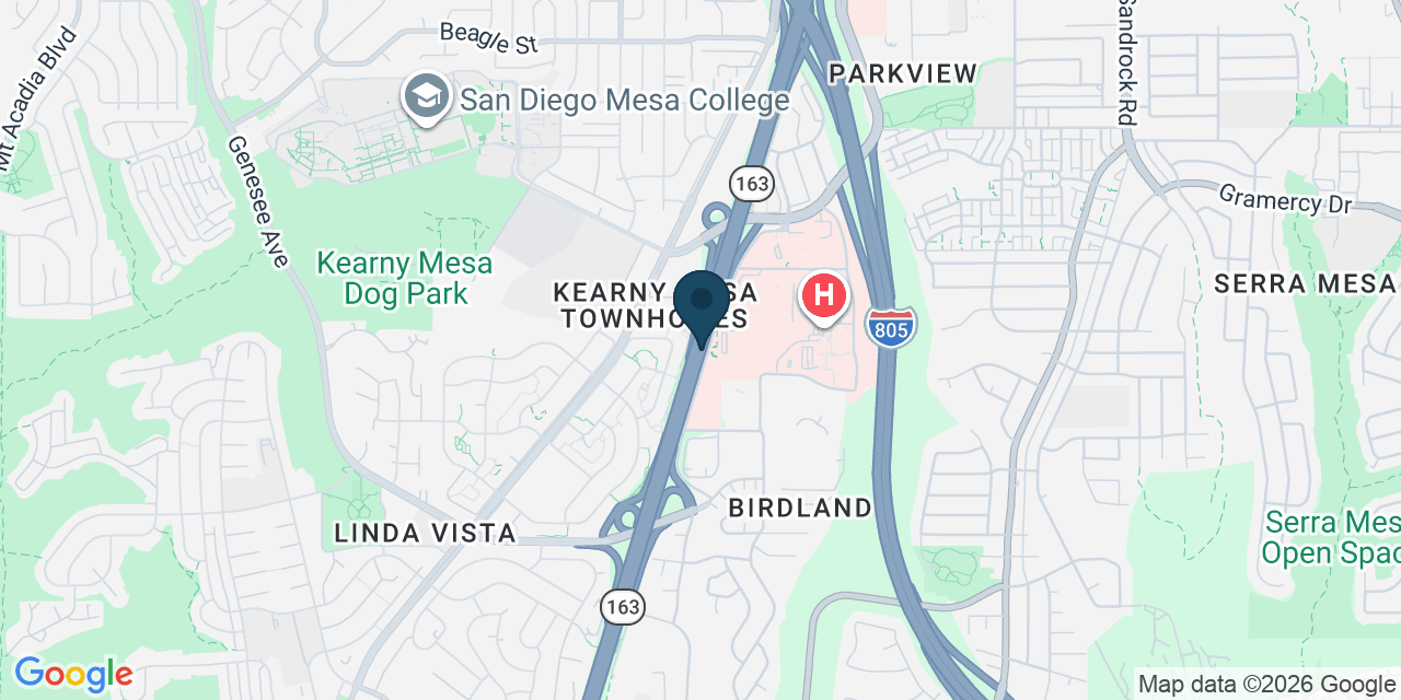 Map showing San Diego, San Diego County, CA