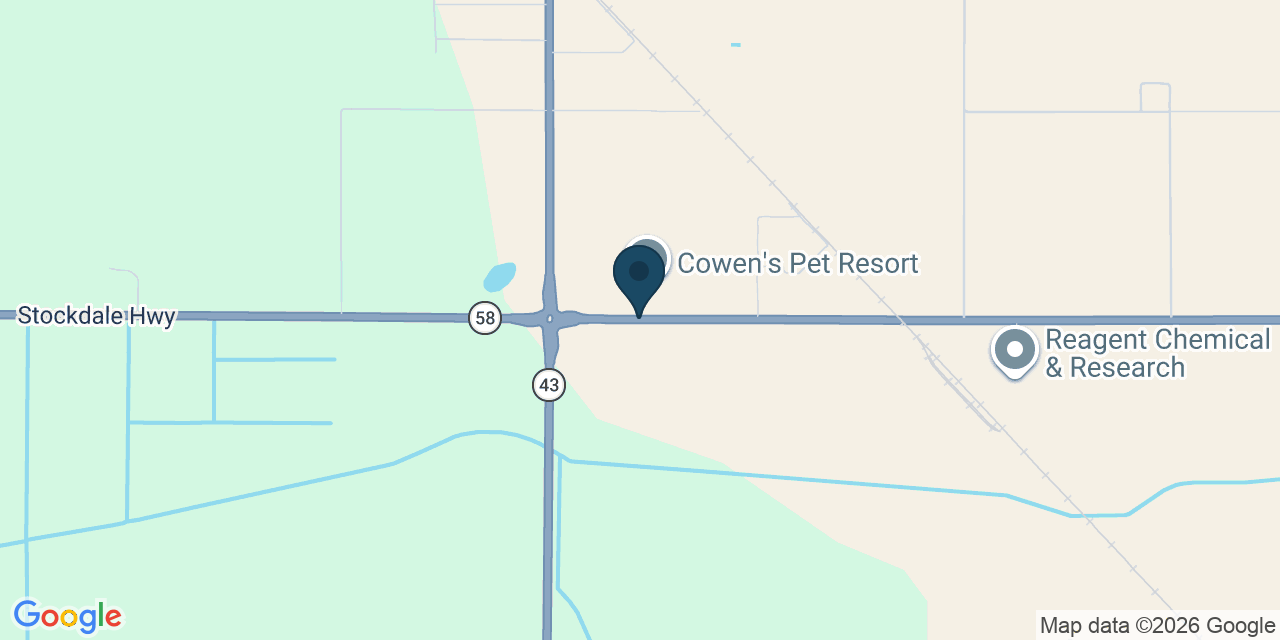 Map showing Kern County, CA