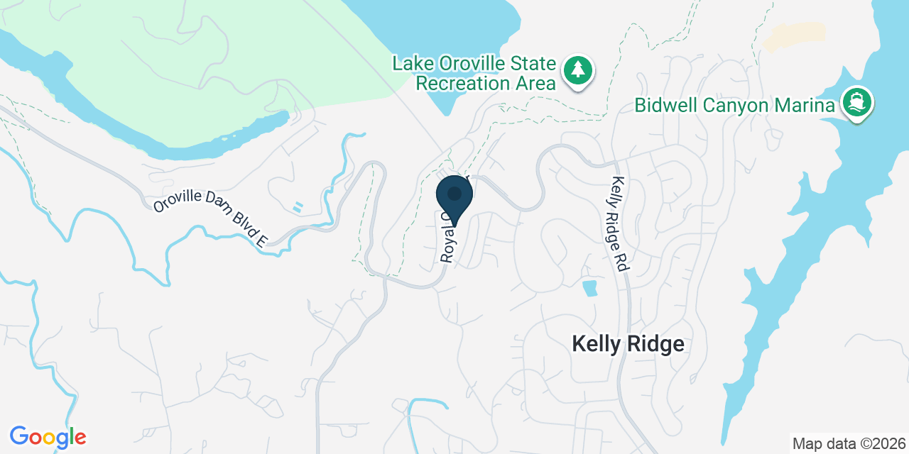 Map showing Oroville, Butte County, CA