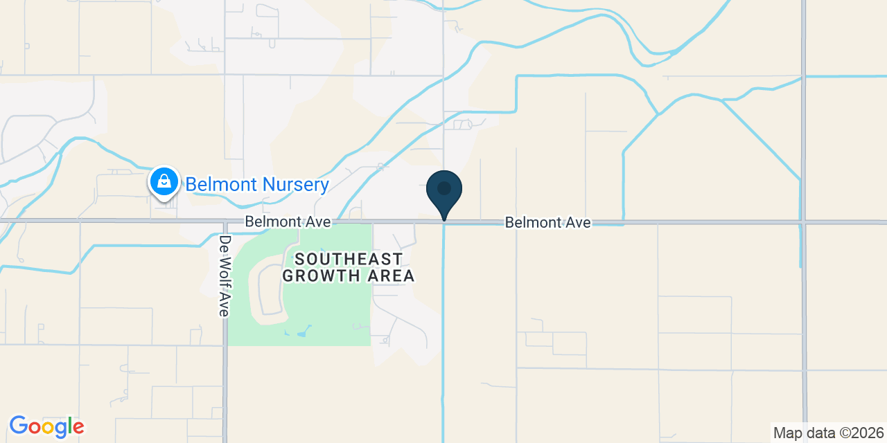 Map showing Southeast Growth Area, Fresno County, CA