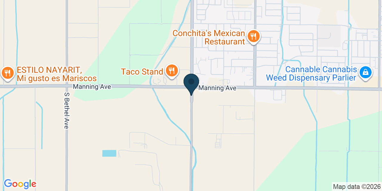 Map showing Fresno County, CA
