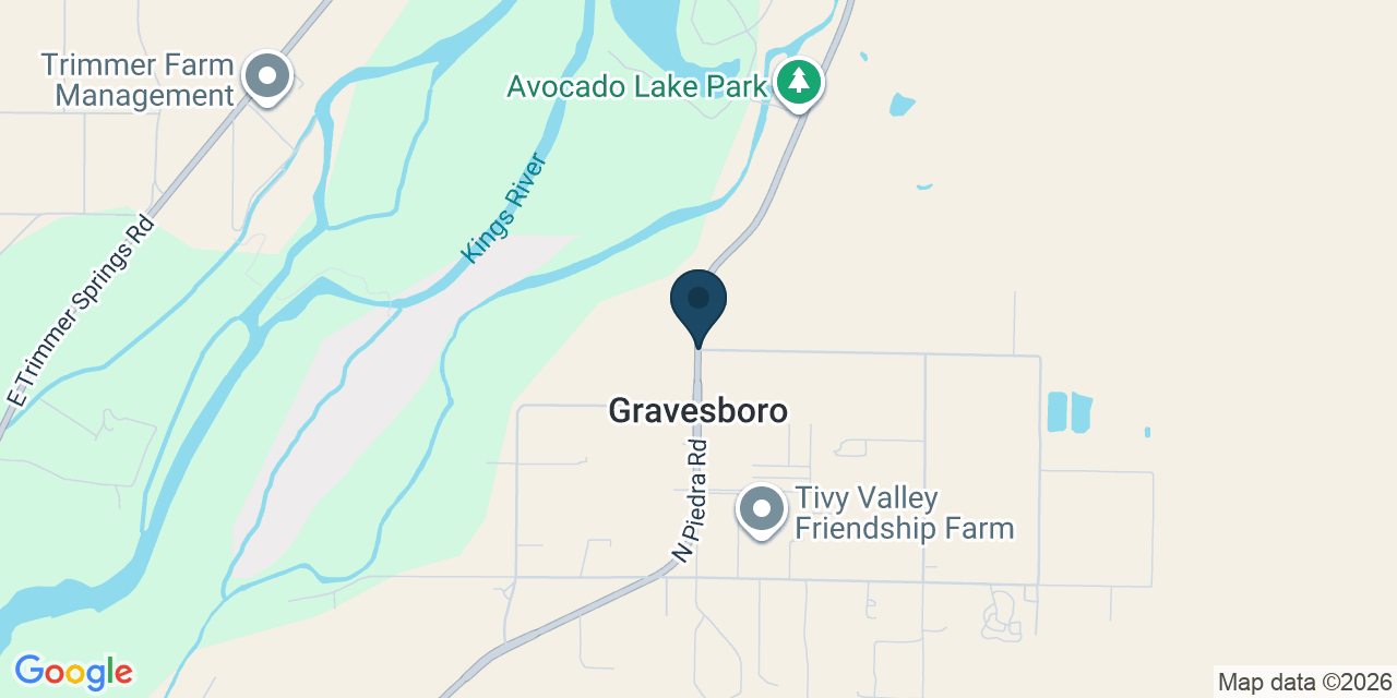 Map showing Fresno County, CA