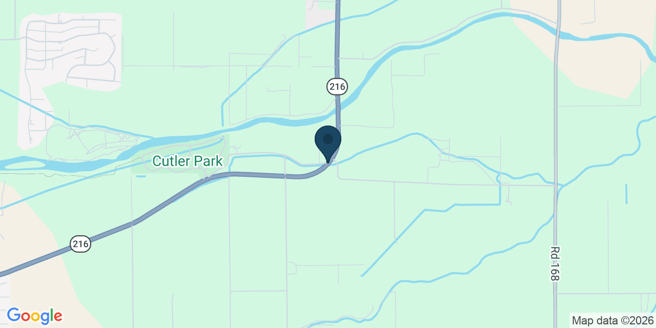 Map showing Tulare County, CA