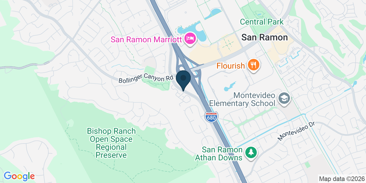Map showing San Ramon, Contra Costa County, CA