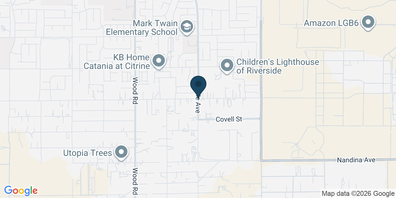 Map showing Woodcrest, Riverside County, CA