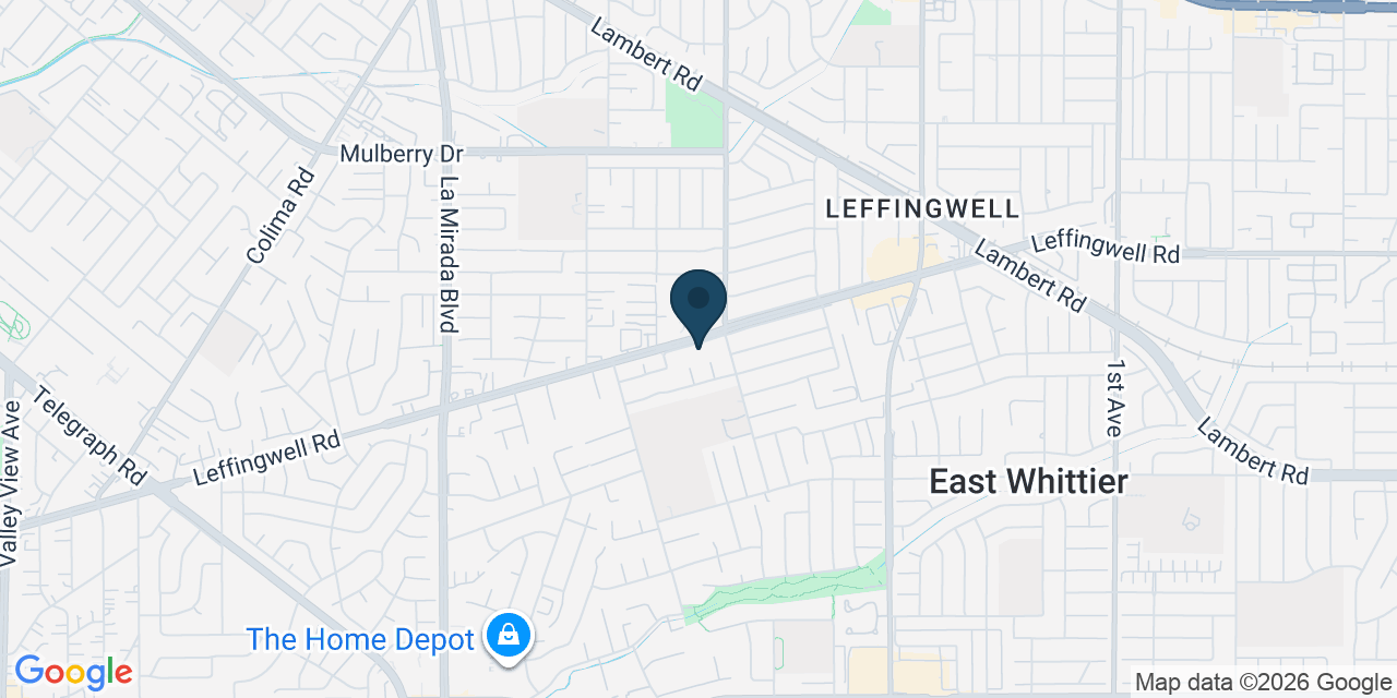 Map showing Whittier, Los Angeles County, CA