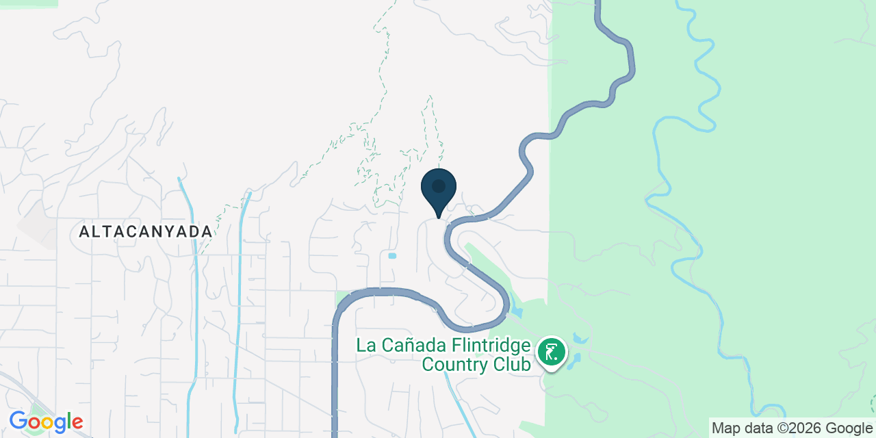 Map showing La Cañada Flintridge, Los Angeles County, CA