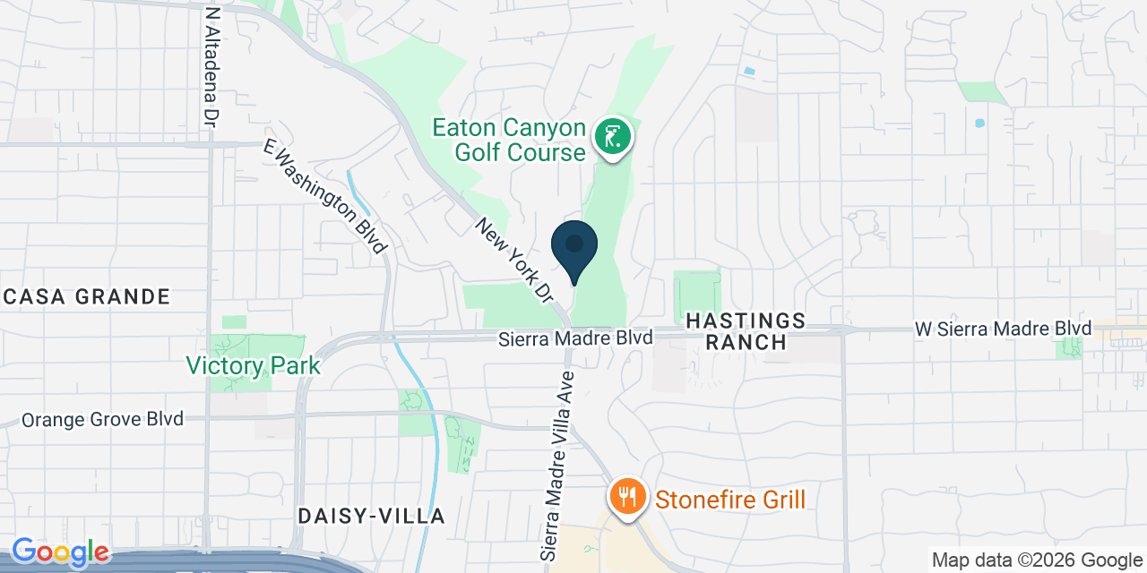 Map showing Los Angeles County, CA