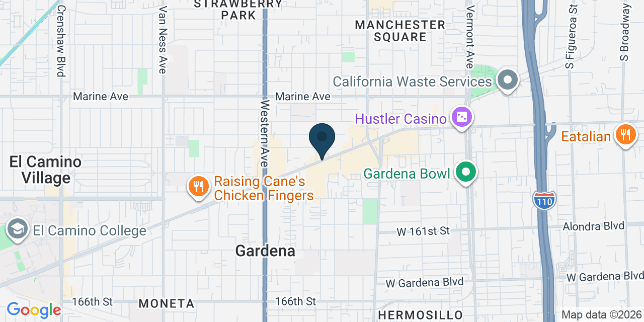 Map showing Los Angeles County, CA