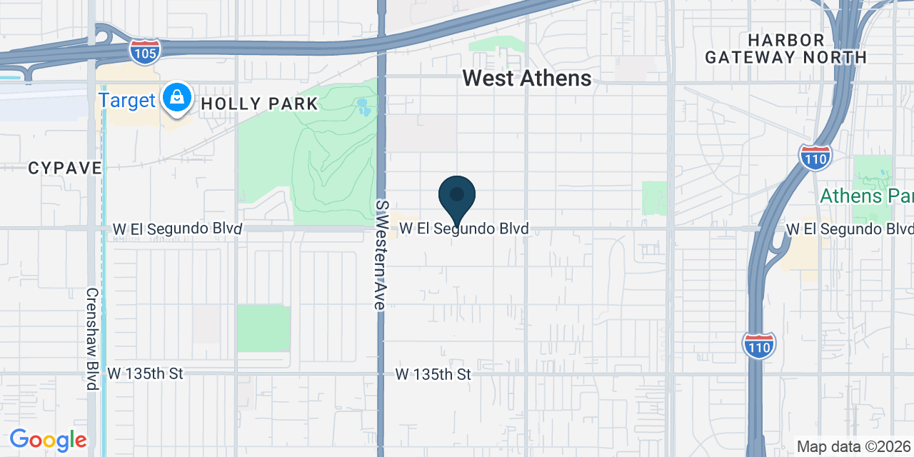 Map showing Gardena, Los Angeles County, CA
