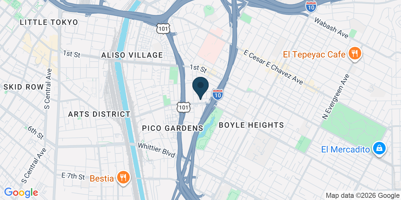 Map showing Los Angeles, Los Angeles County, CA