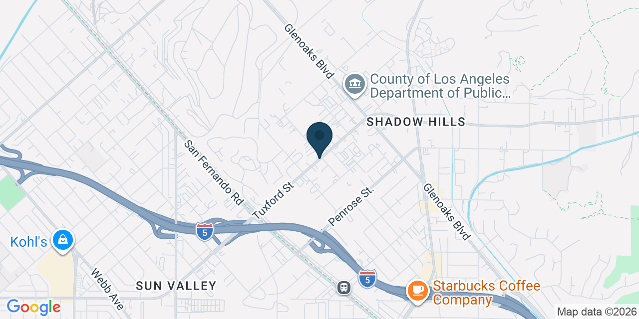 Map showing Los Angeles, Los Angeles County, CA