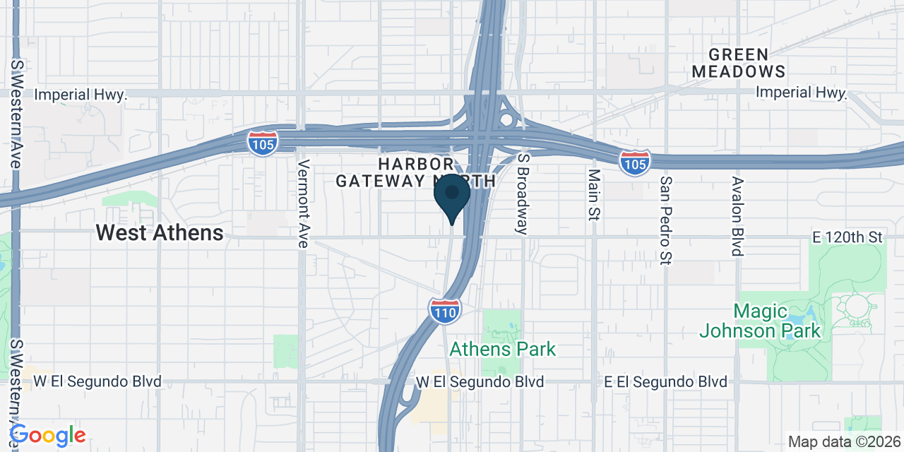 Map showing Los Angeles County, CA
