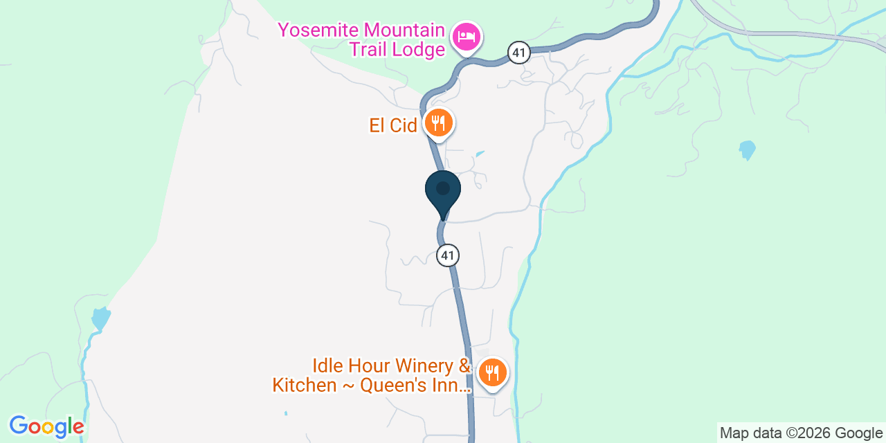 Map showing Oakhurst, Madera County, CA