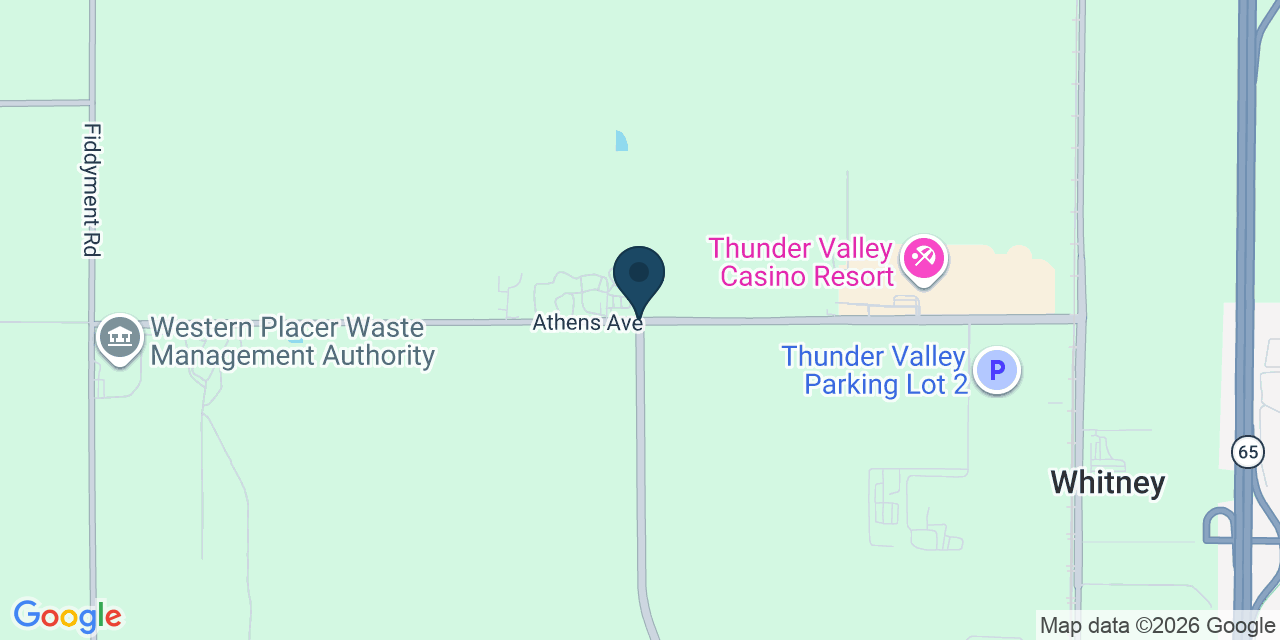 Map showing Placer County, CA